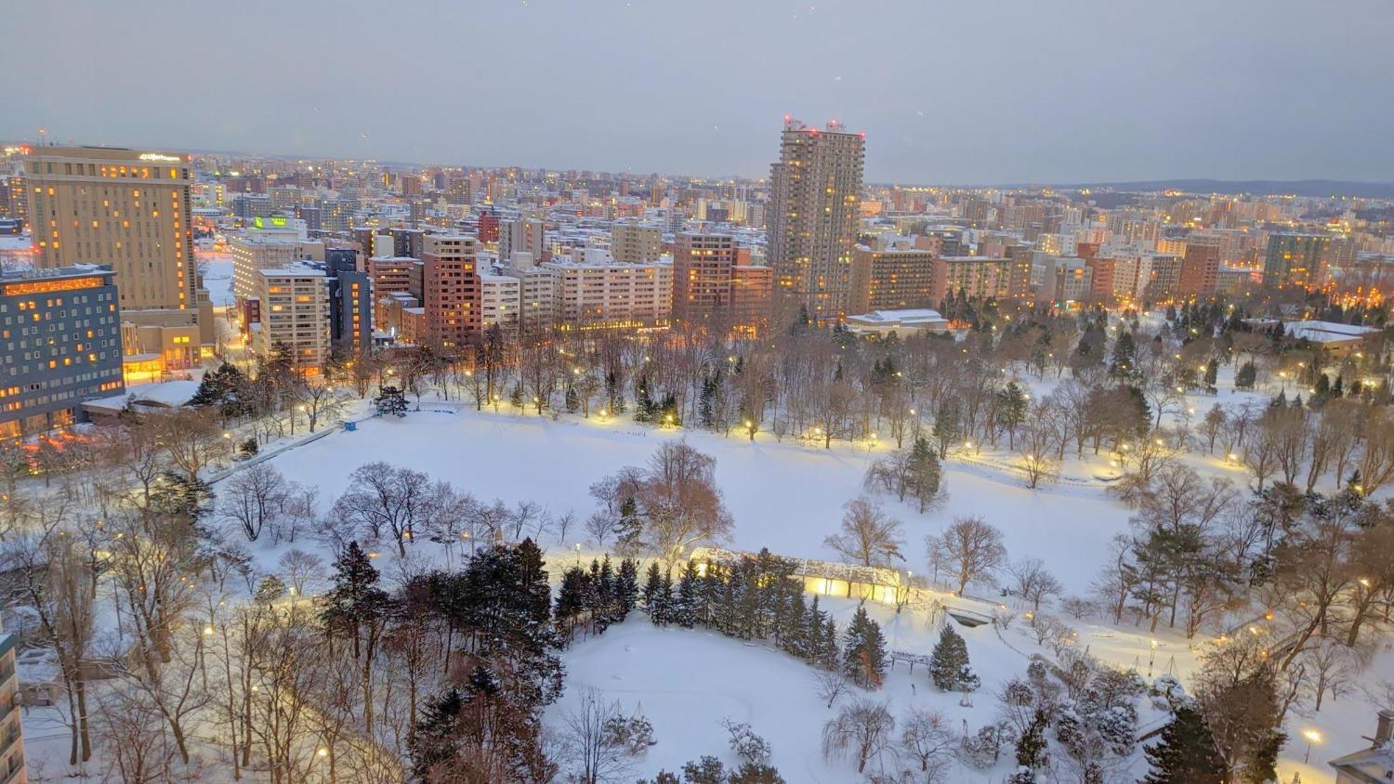Premier Hotel Nakajima Park Sapporo Exterior foto Harrods Run in the winter